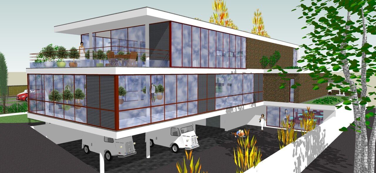 Projet ESAT - Châtenay-Malabry - En association avec Marc LEOBON Architecte - France