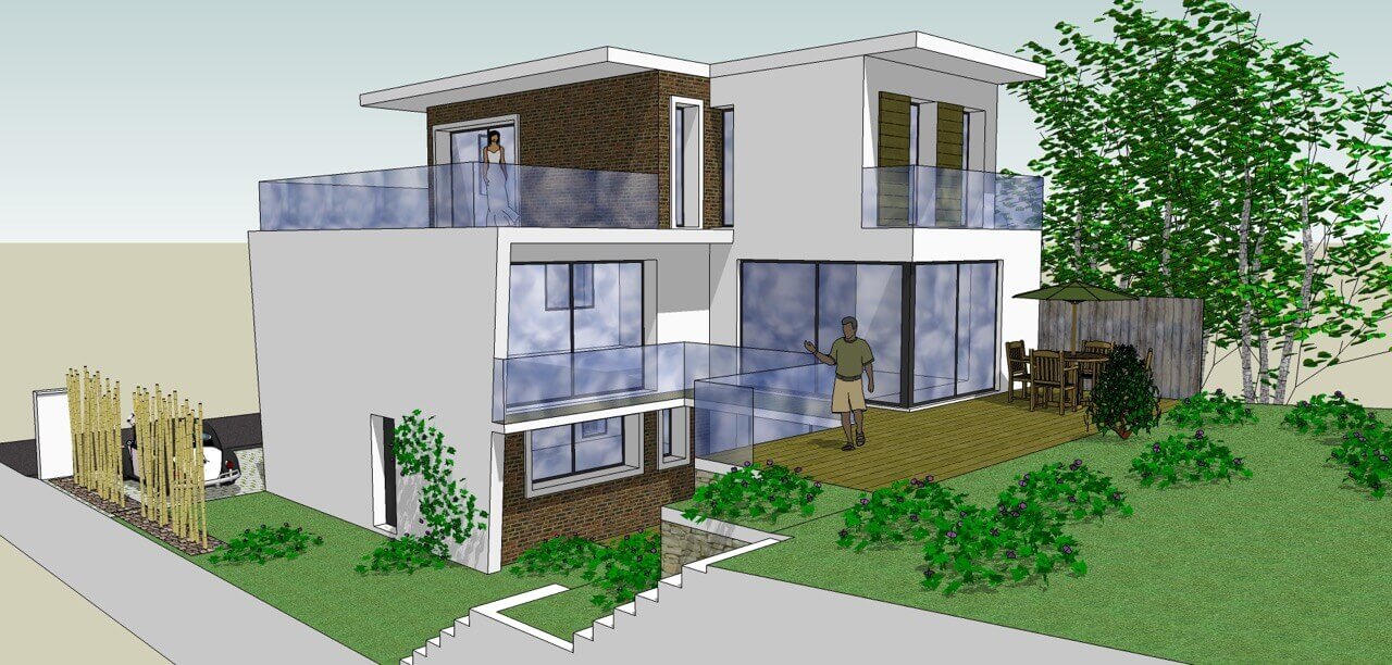 Surélévation maison existante - Saint Rémy-lès-Chevreuse - France - 2022